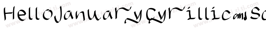 HelloJanuaryCyrillic Script字体转换